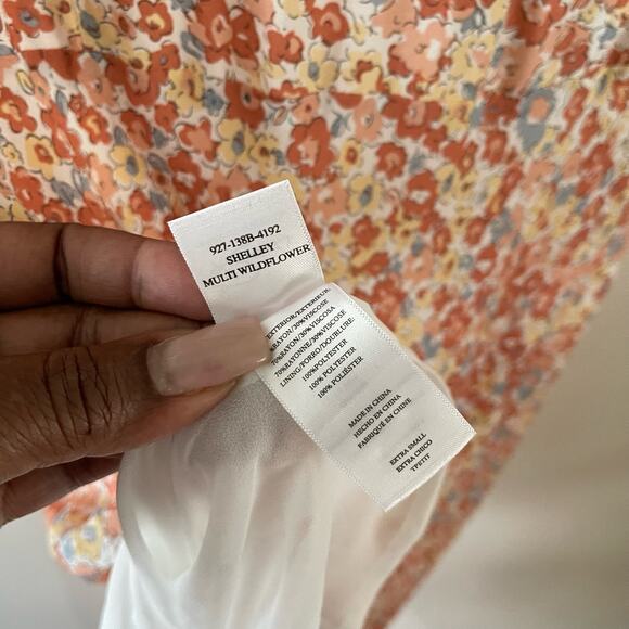 Rails Shelley Wildflower Midi Dress Womens XS Multicolor Floral Boho Farmcore - Picture 10 of 12